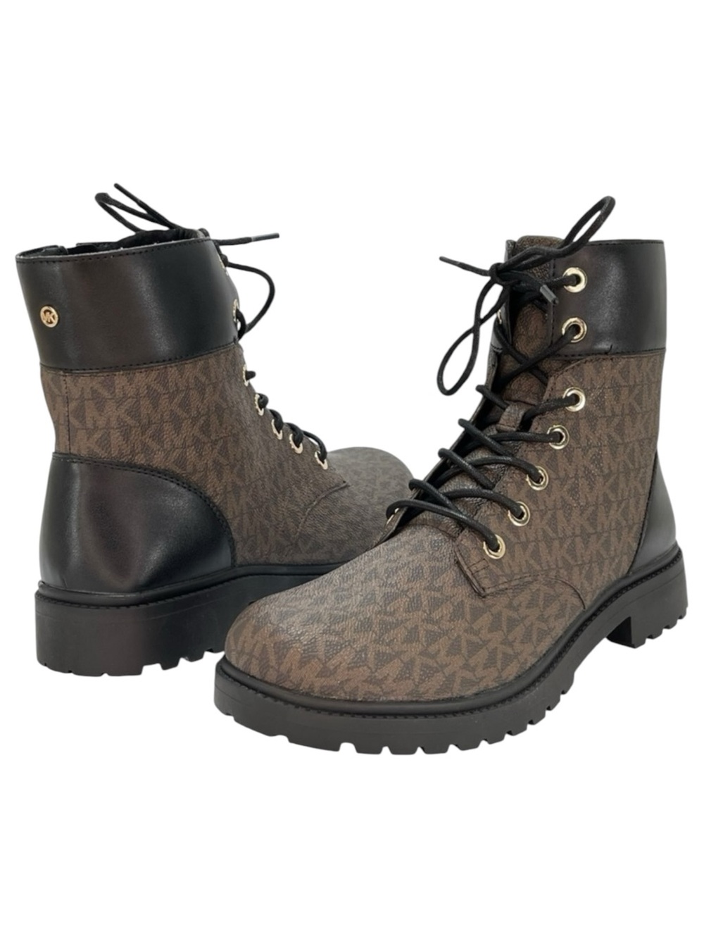 Michael Kors Alistair PVC Logo Accent Womens Ankle Boots Size 6M NWOB